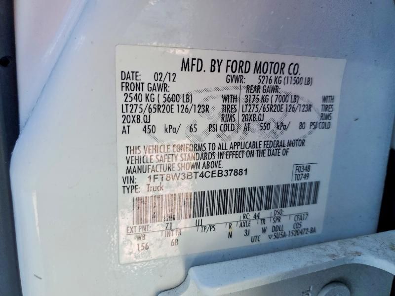 2012 Ford F350 Super Duty