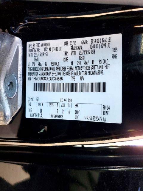 2016 Ford Escape se