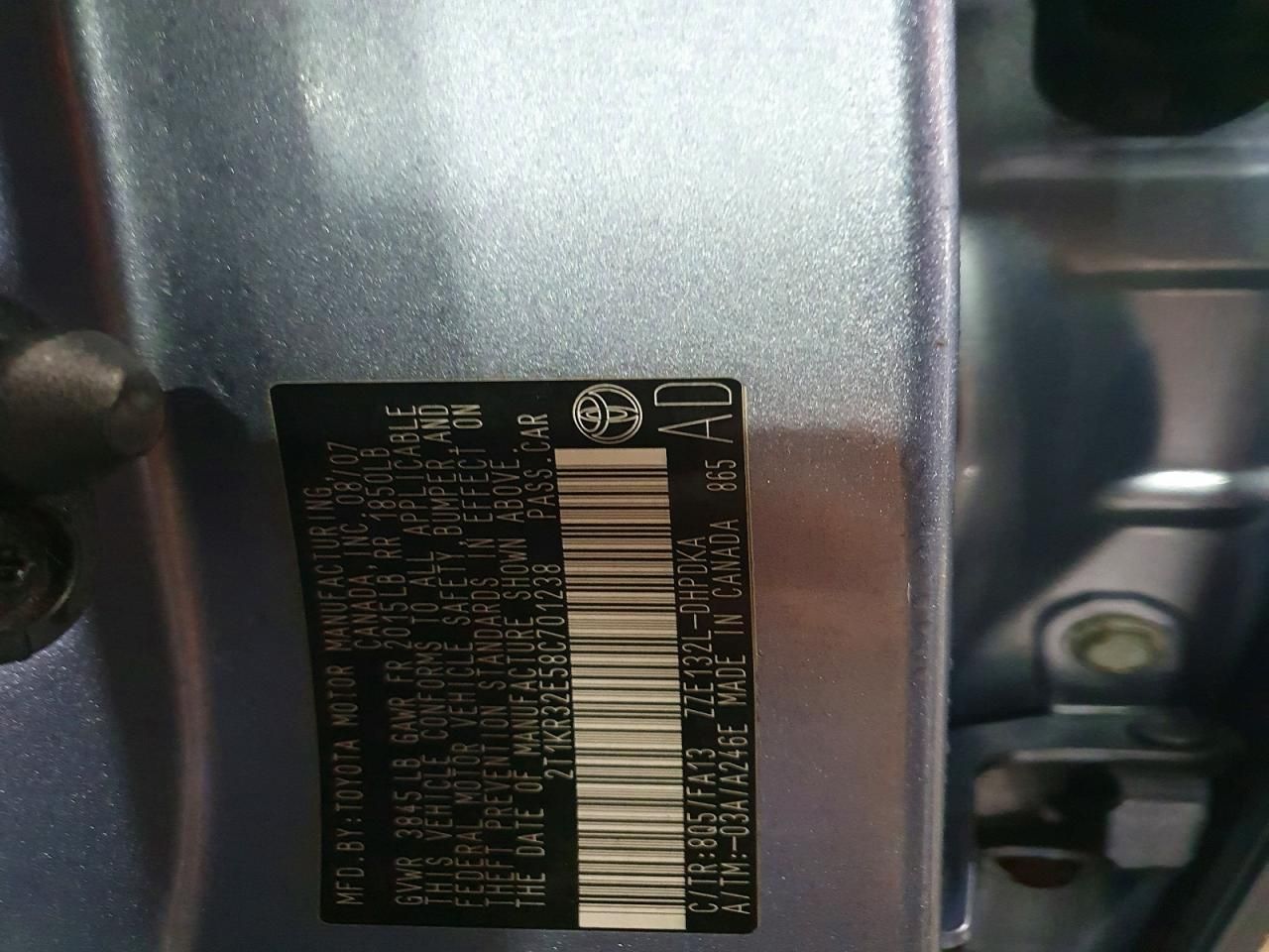 2008 Toyota Corolla Matrix xr