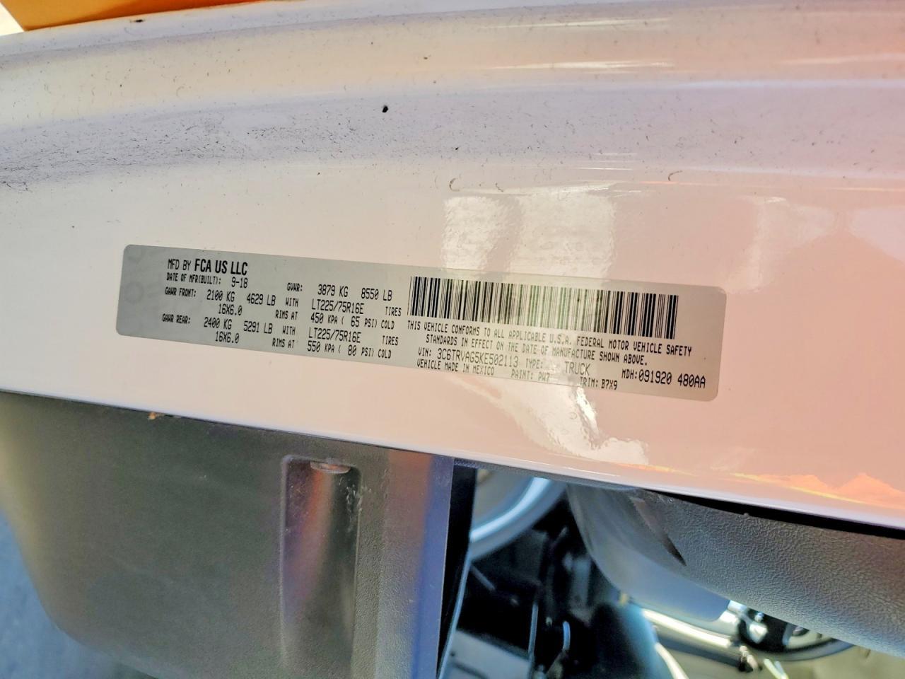 2019 Dodge RAM Promaster 1500 Delivery Van