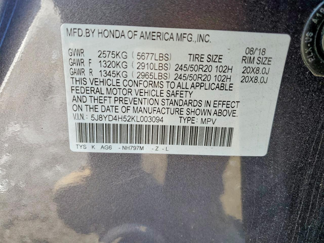 2019 Acura Mdx Technology