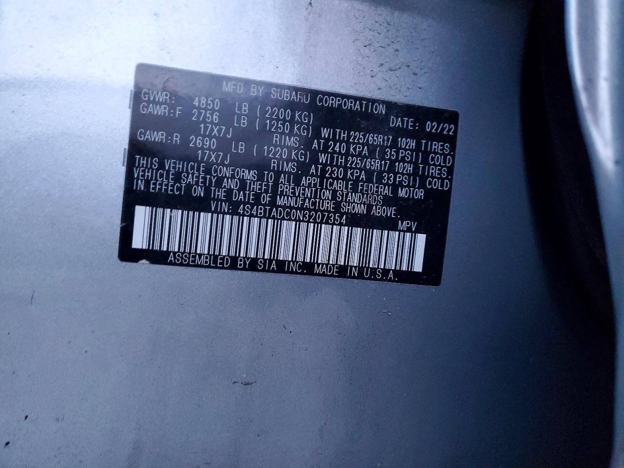 2022 Subaru Outback Premium