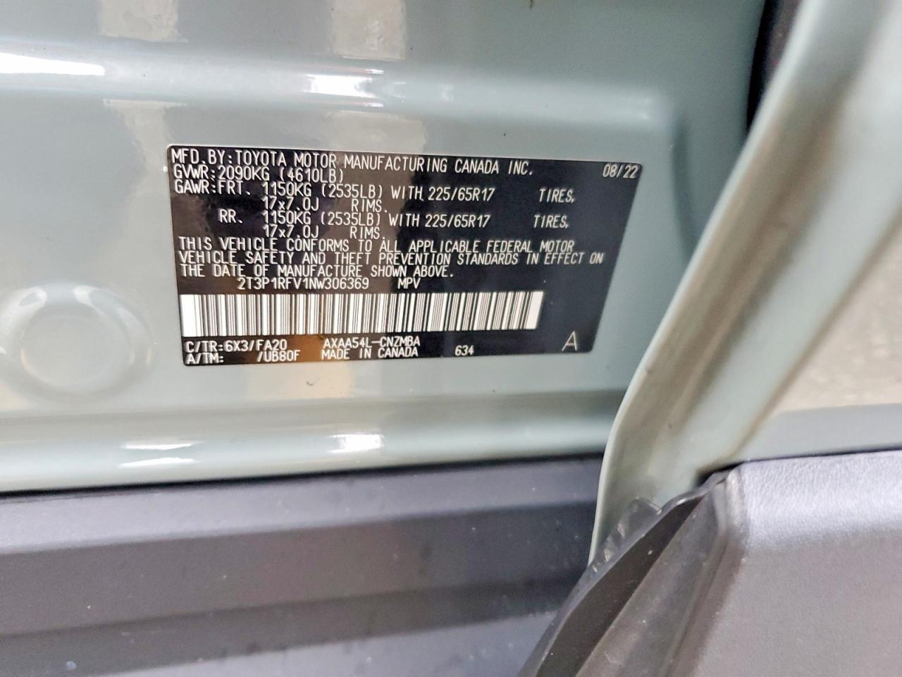 2022 Toyota Rav4 xle