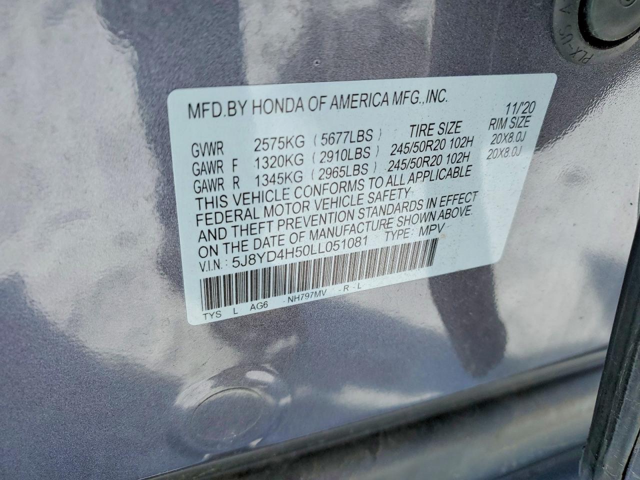 2020 Acura Mdx Technology
