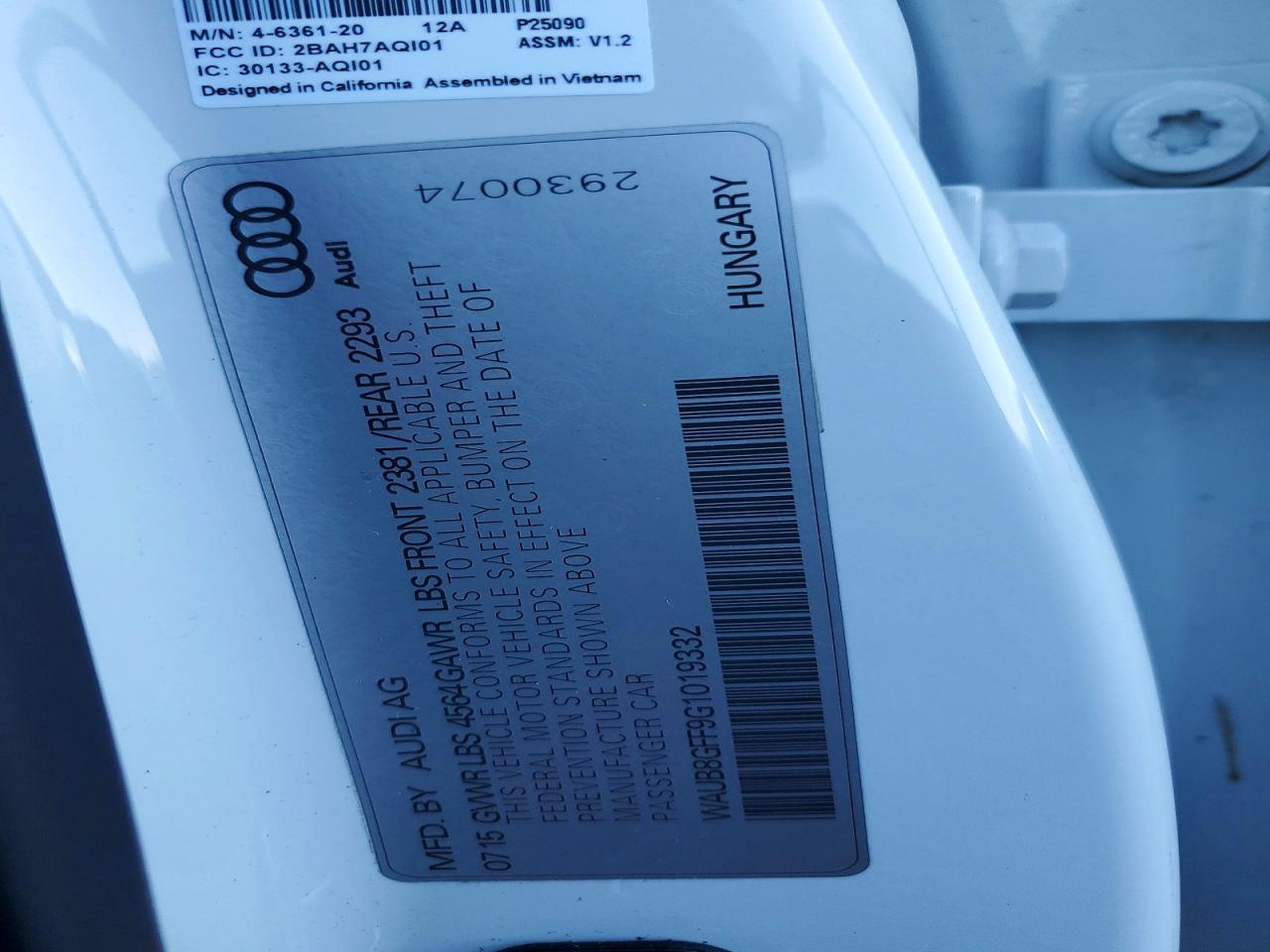 2016 Audi A3 Premium