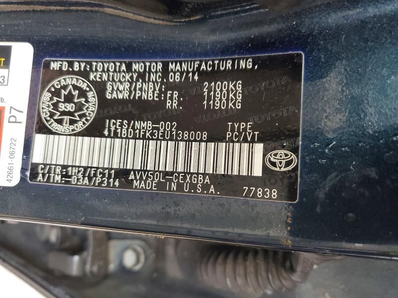 2014 Toyota Camry Hybrid