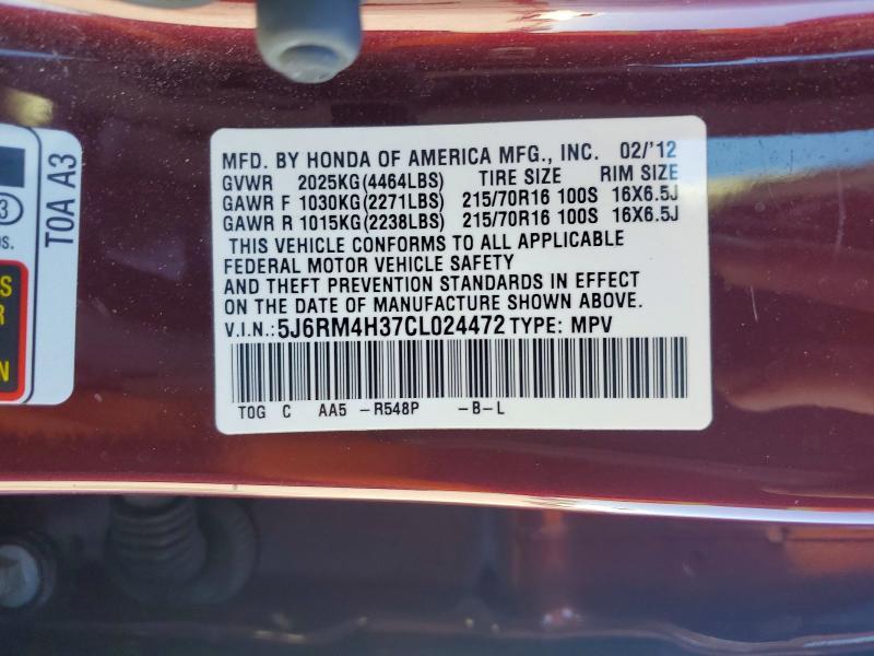 2012 Honda Cr-v lx