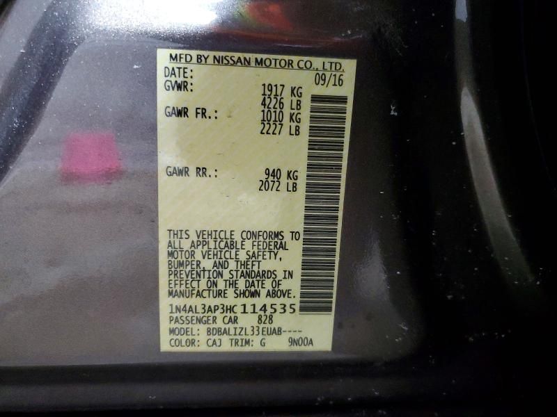 2017 Nissan Altima 2.5