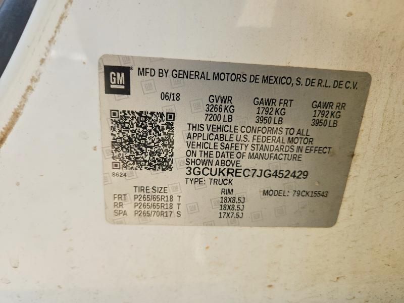 2018 Chevrolet Silverado K1500 lt