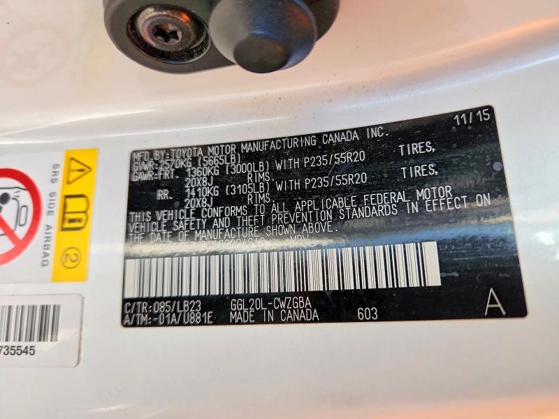 2016 Lexus Rx 350 Base