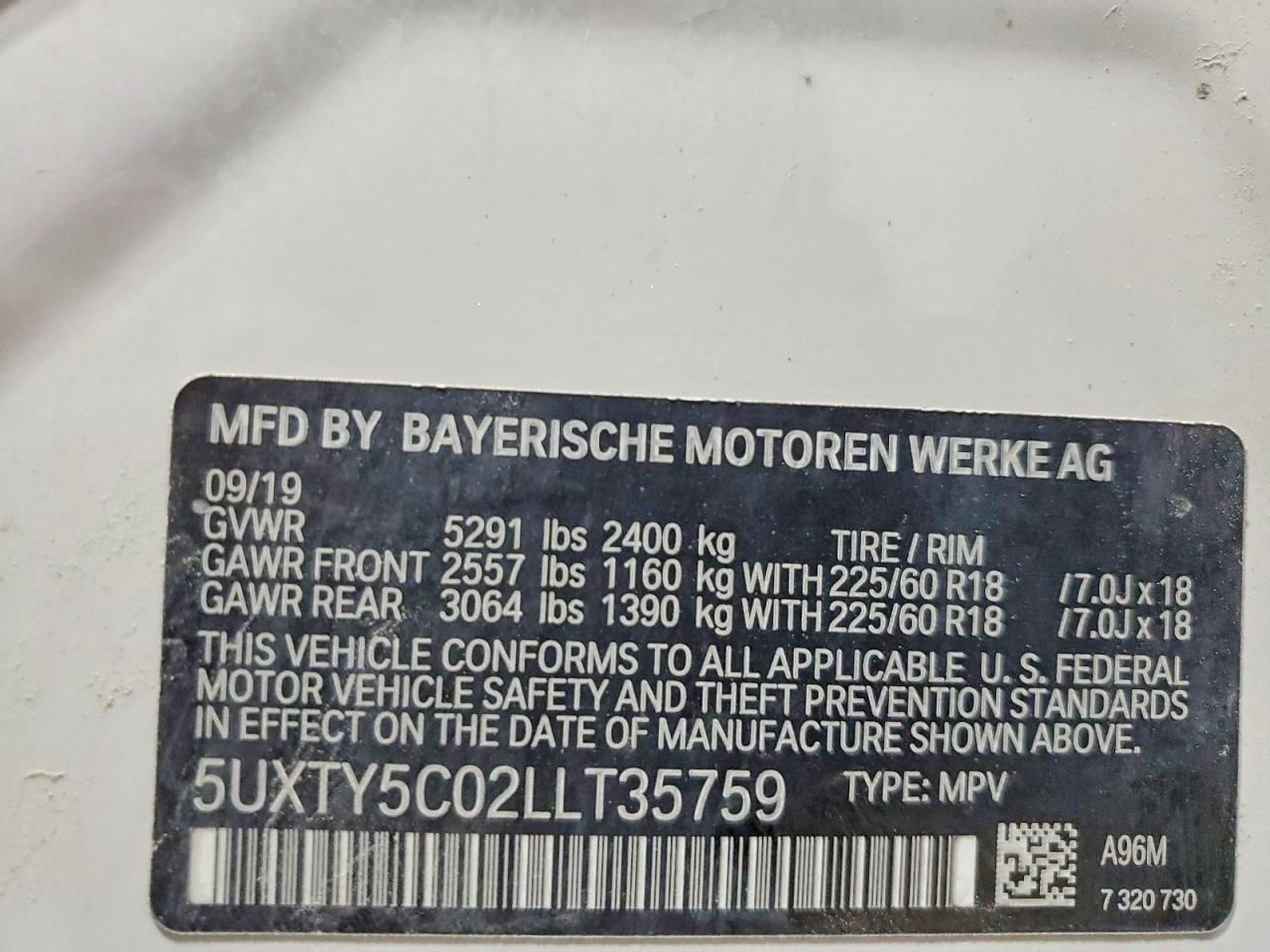 2020 BMW X3 Xdrive30i