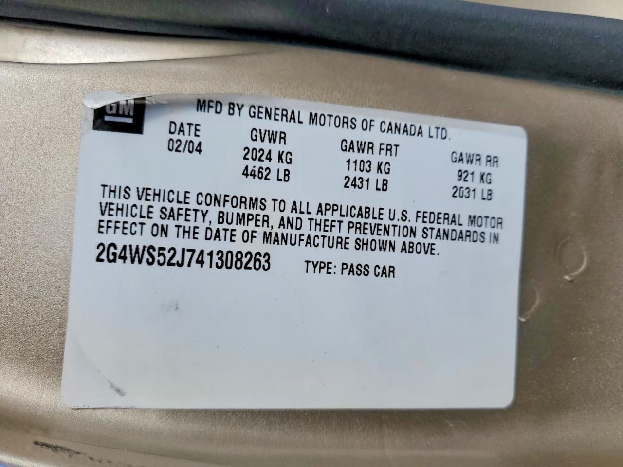 2004 Buick Century Custom