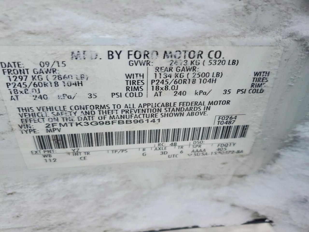 2015 Austin 2015 Ford Edge se