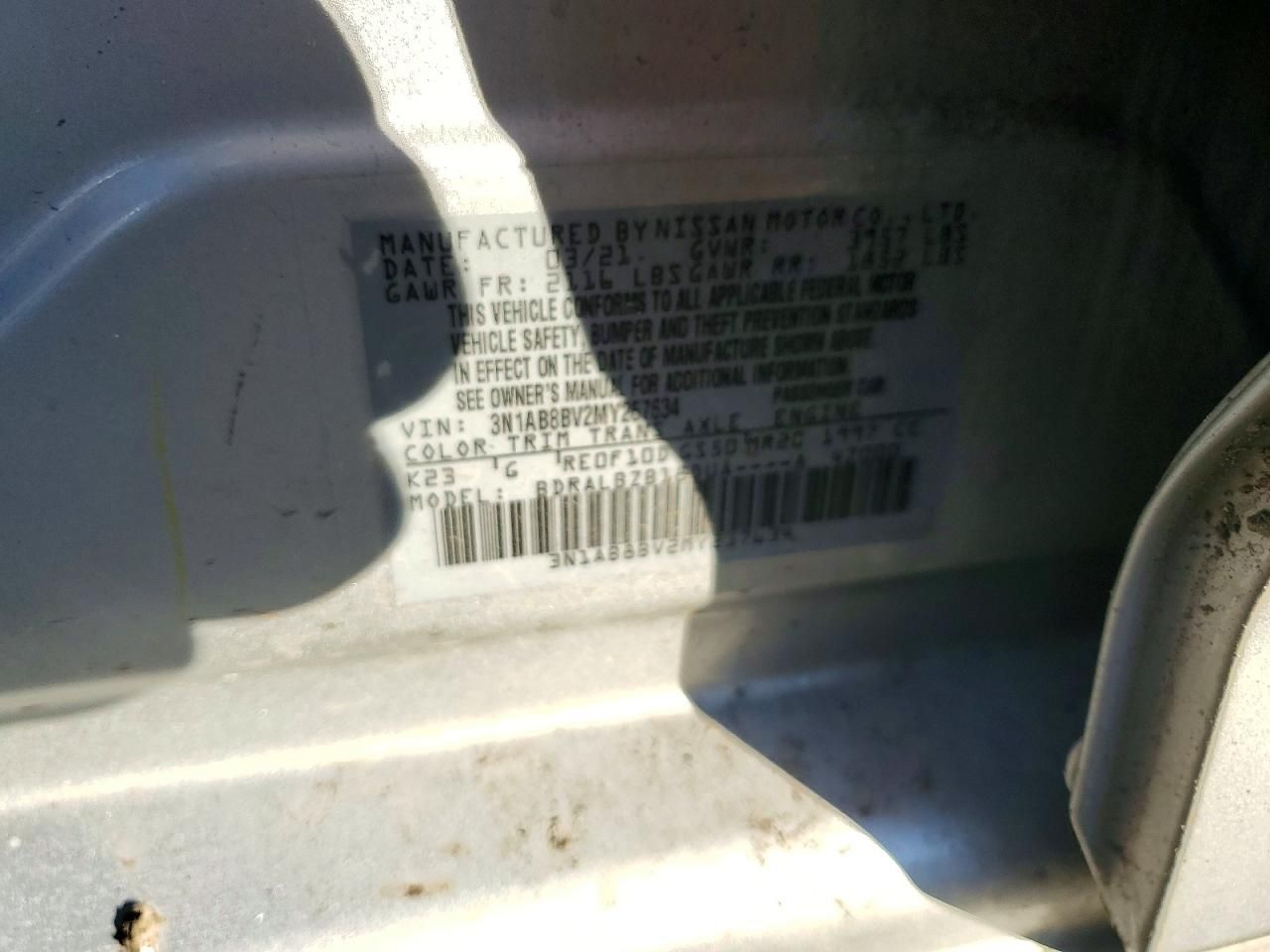 2021 Nissan Sentra s