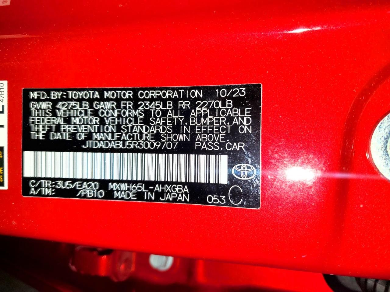 2024 Toyota Prius le