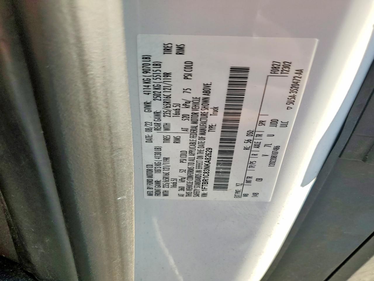 2022 Ford Transit T-250