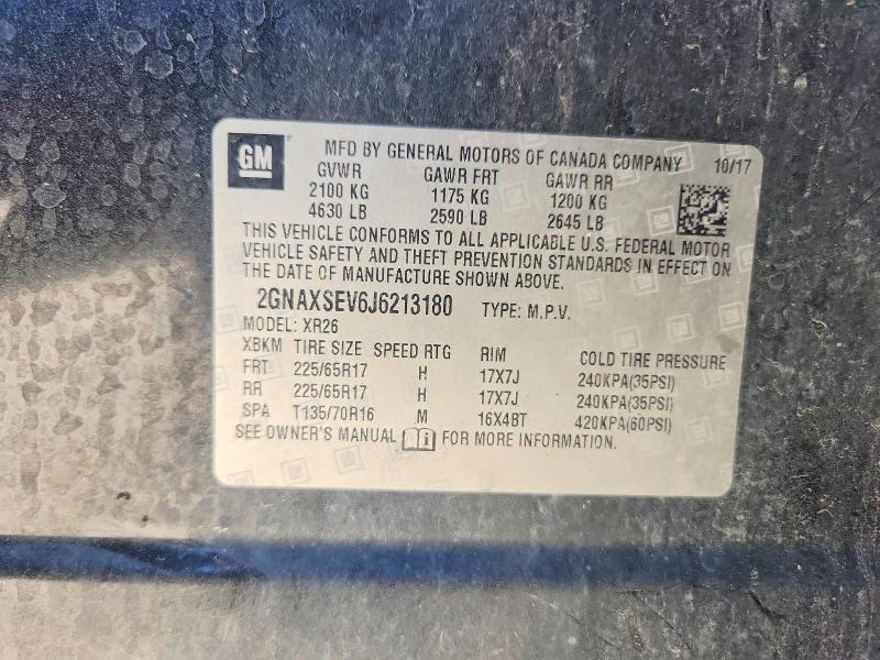 2018 Chevrolet Equinox lt