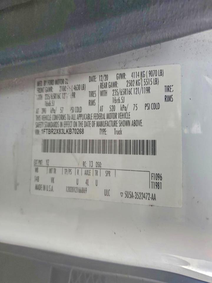 2020 Ford Transit T-250 Delivery Van
