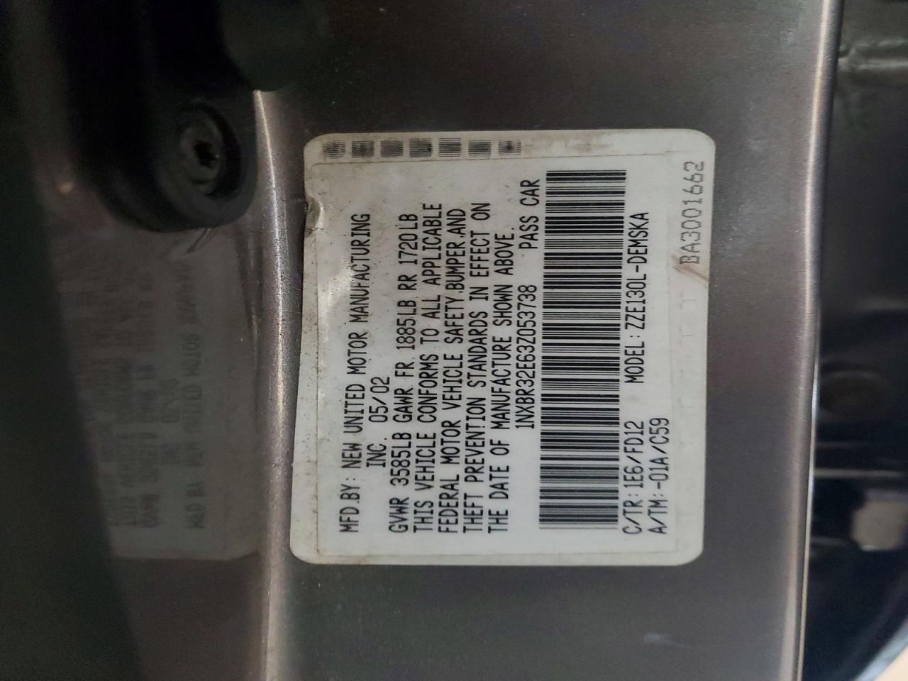 2003 Toyota Corolla ce