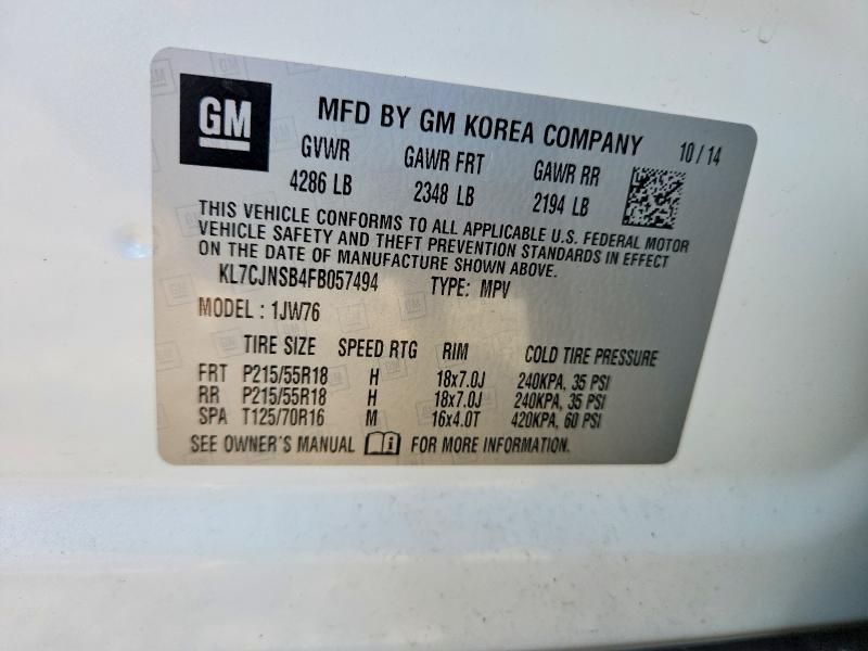 2015 Chevrolet Trax ltz