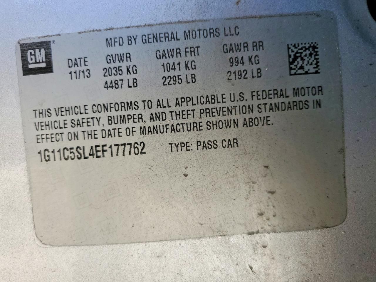 2014 Chevrolet Malibu 1LT