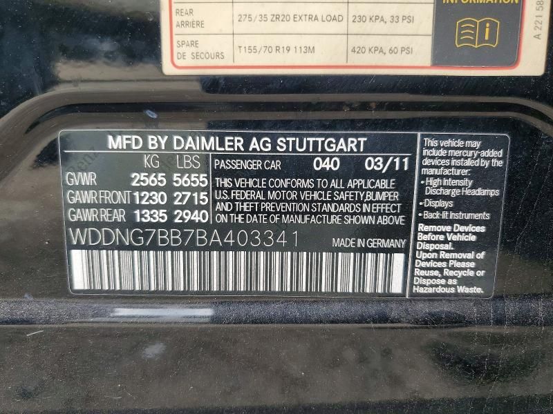 2011 Mercedes-Benz S 550