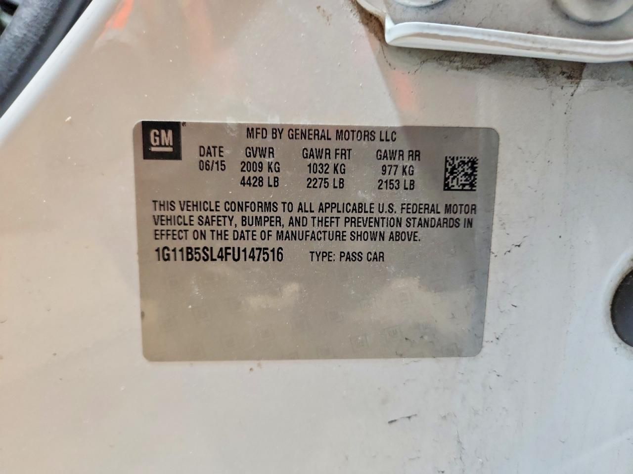 2015 Chevrolet Malibu ls