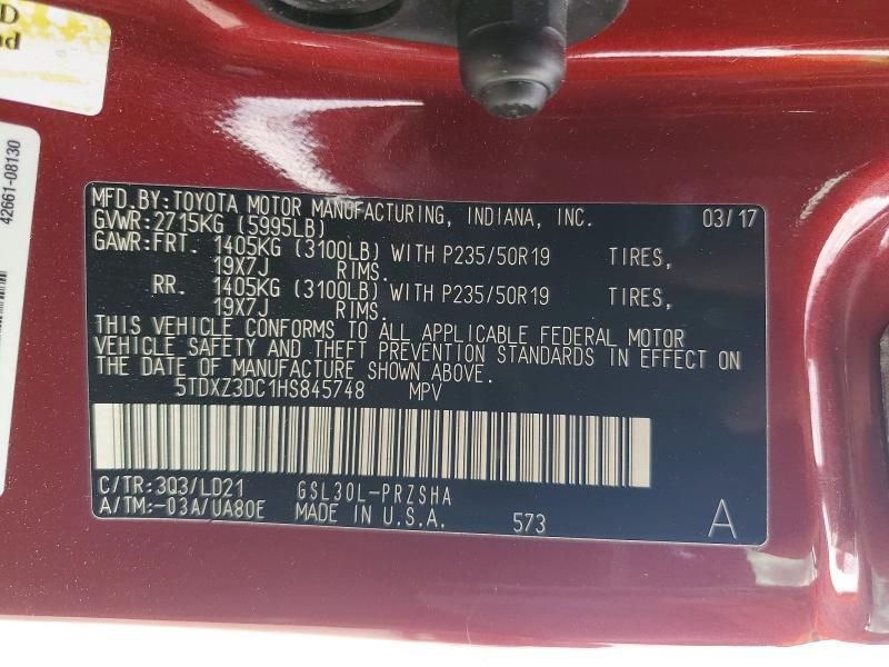 2017 Toyota Sienna se