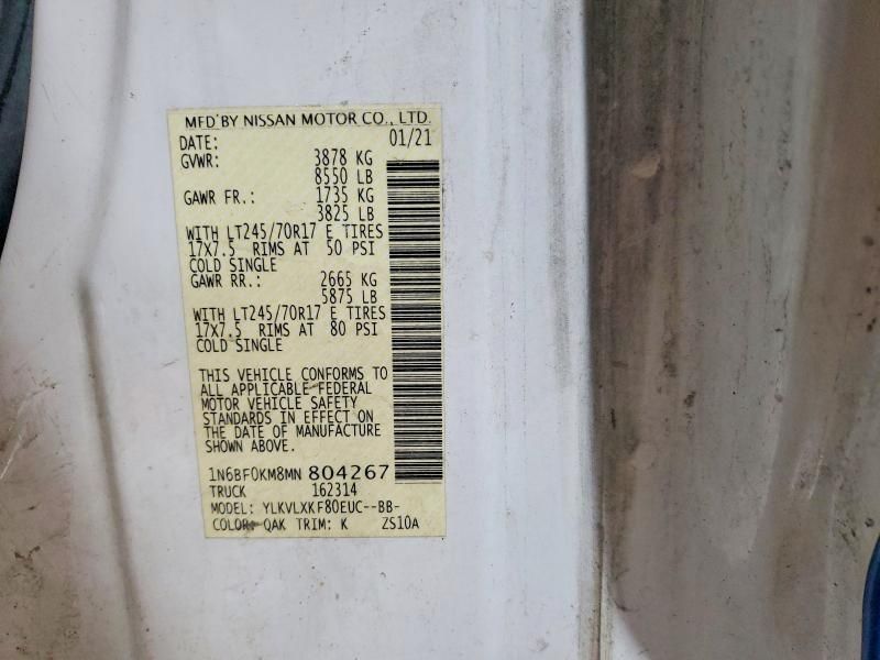 2021 Nissan NV 1500 S