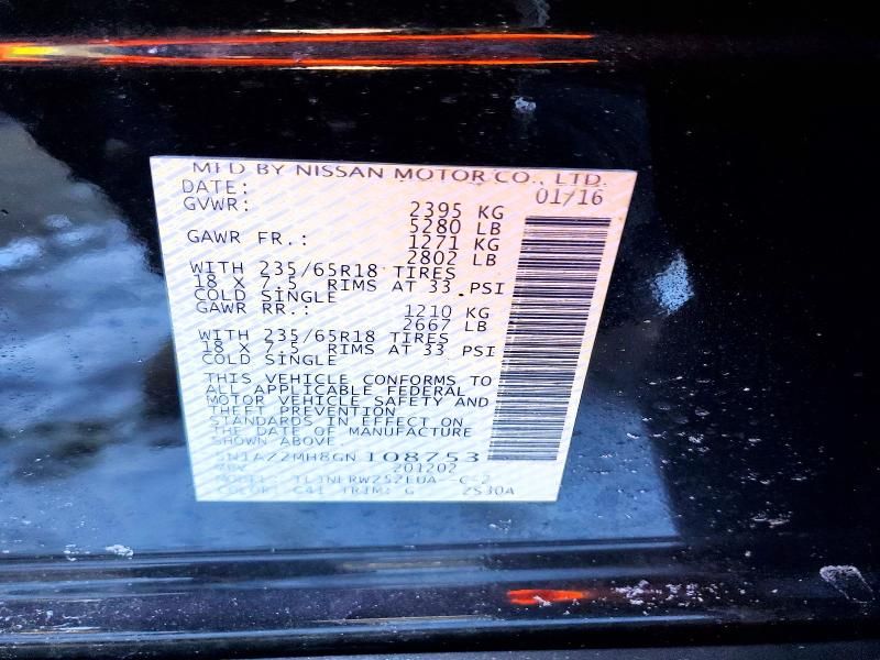 2016 Nissan Murano s