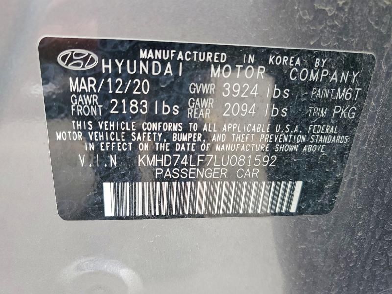 2020 Hyundai Elantra se