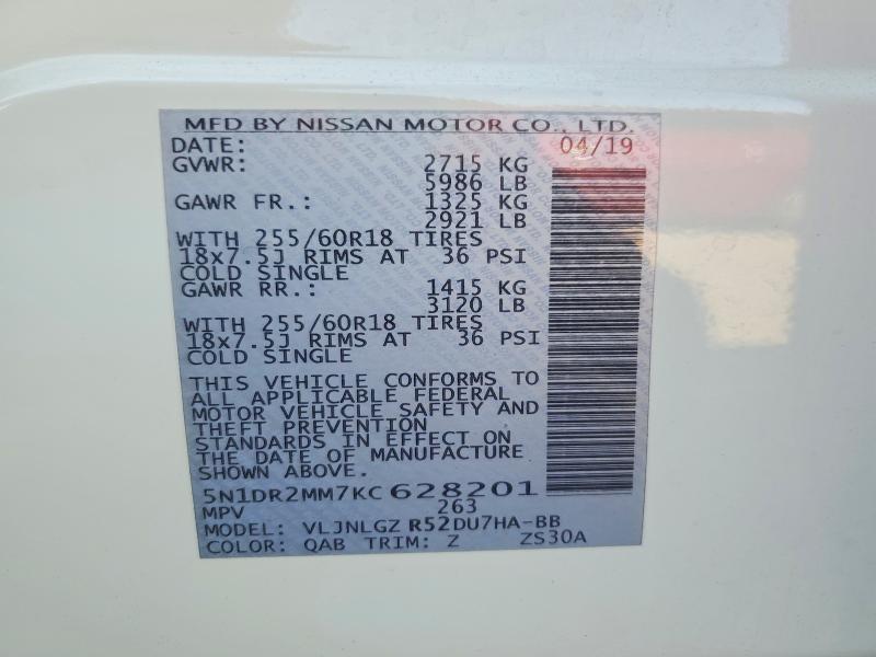 2019 Nissan Pathfinder sl