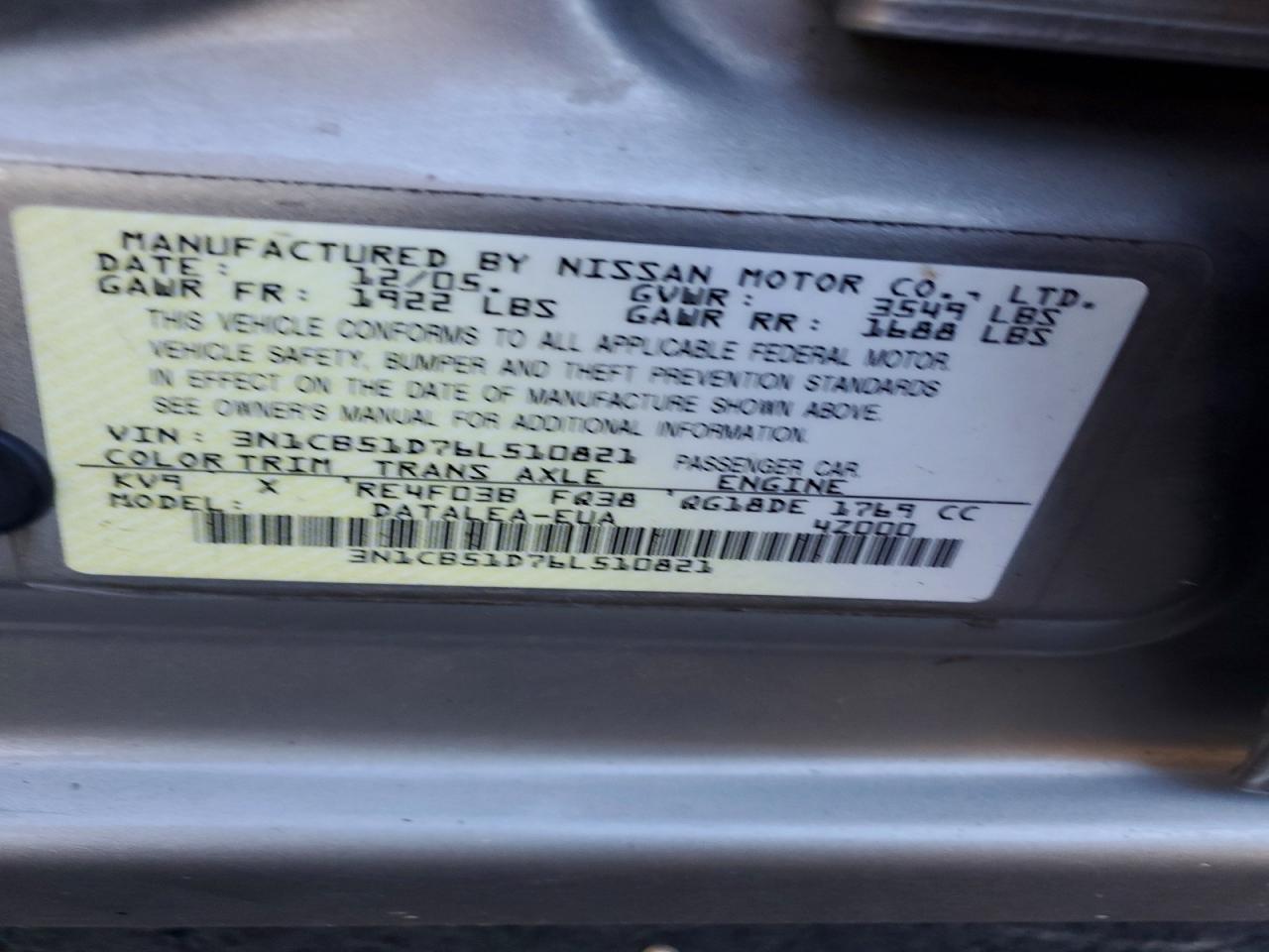 2006 Niss Sentra