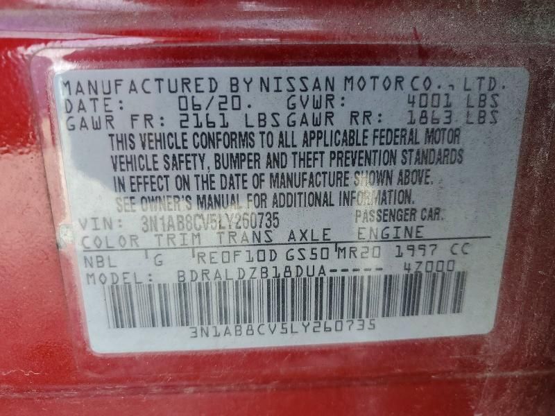 2020 Nissan Sentra sv