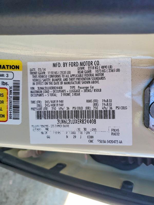2014 Lincoln Mkz Hybrid