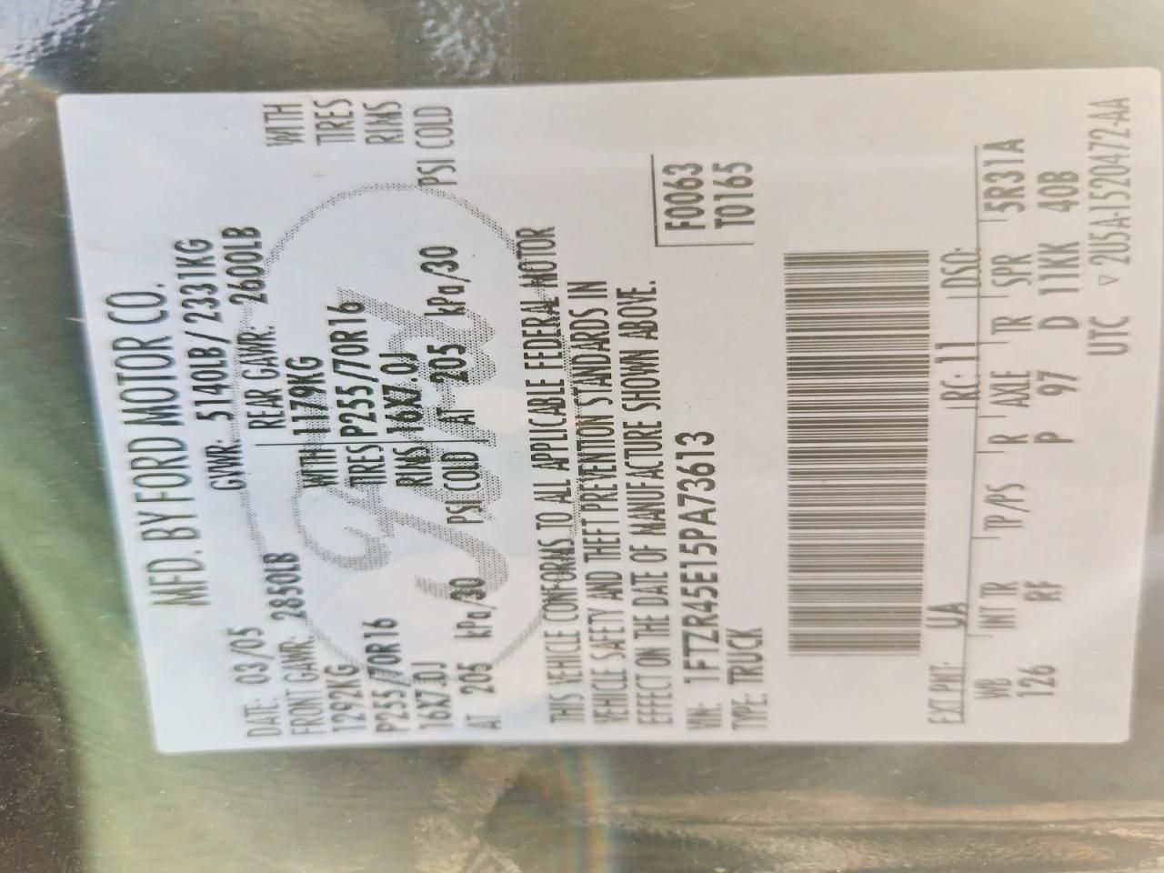 2005 Ford Ranger Super cab