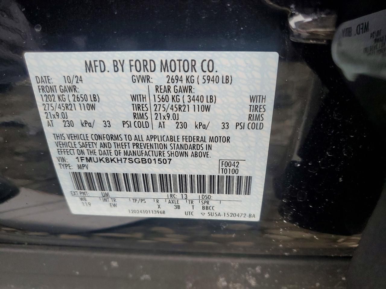 2025 Ford Explorer St-line