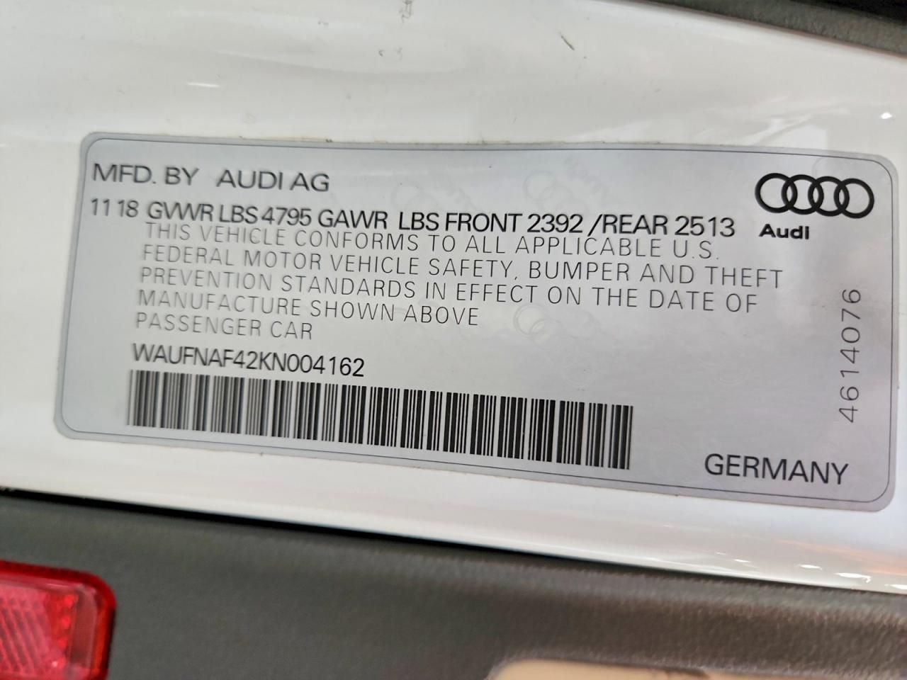 2019 Audi A4 Prestige