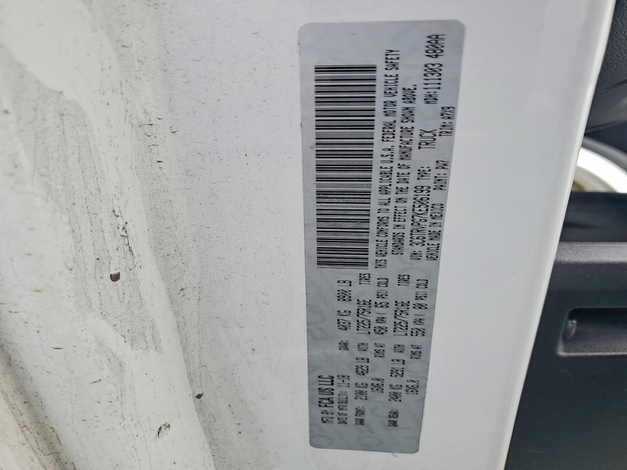 2019 Dodge RAM Promaster 2500 2500 High