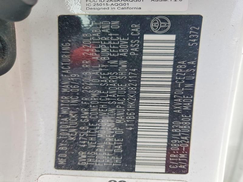 2019 Toyota Camry xse