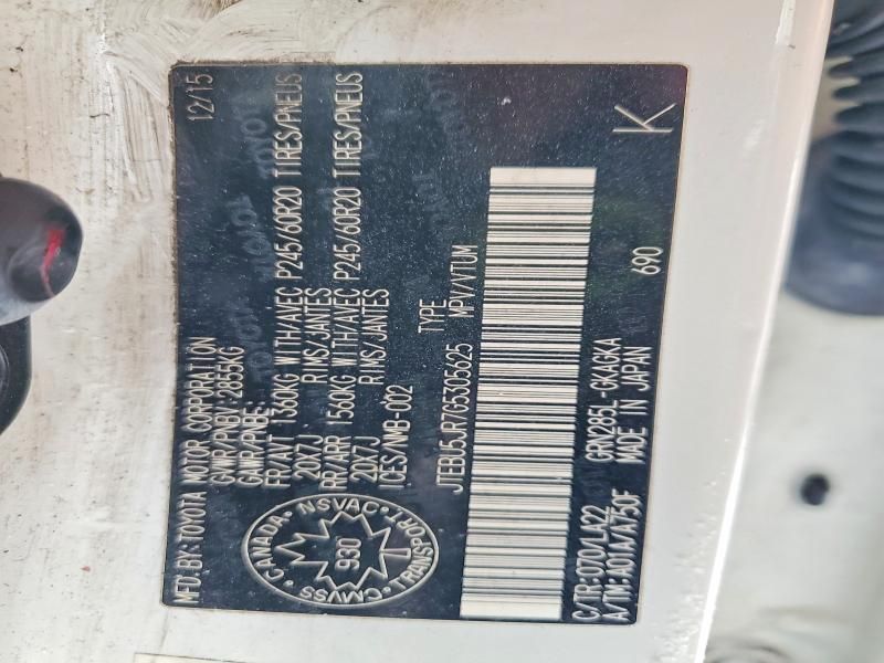 2016 Toyota 4runner Sr5/sr5 Premium