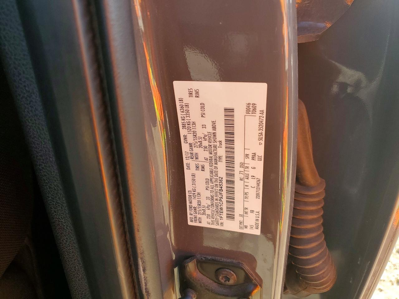 2018 Ford F150 Supercrew