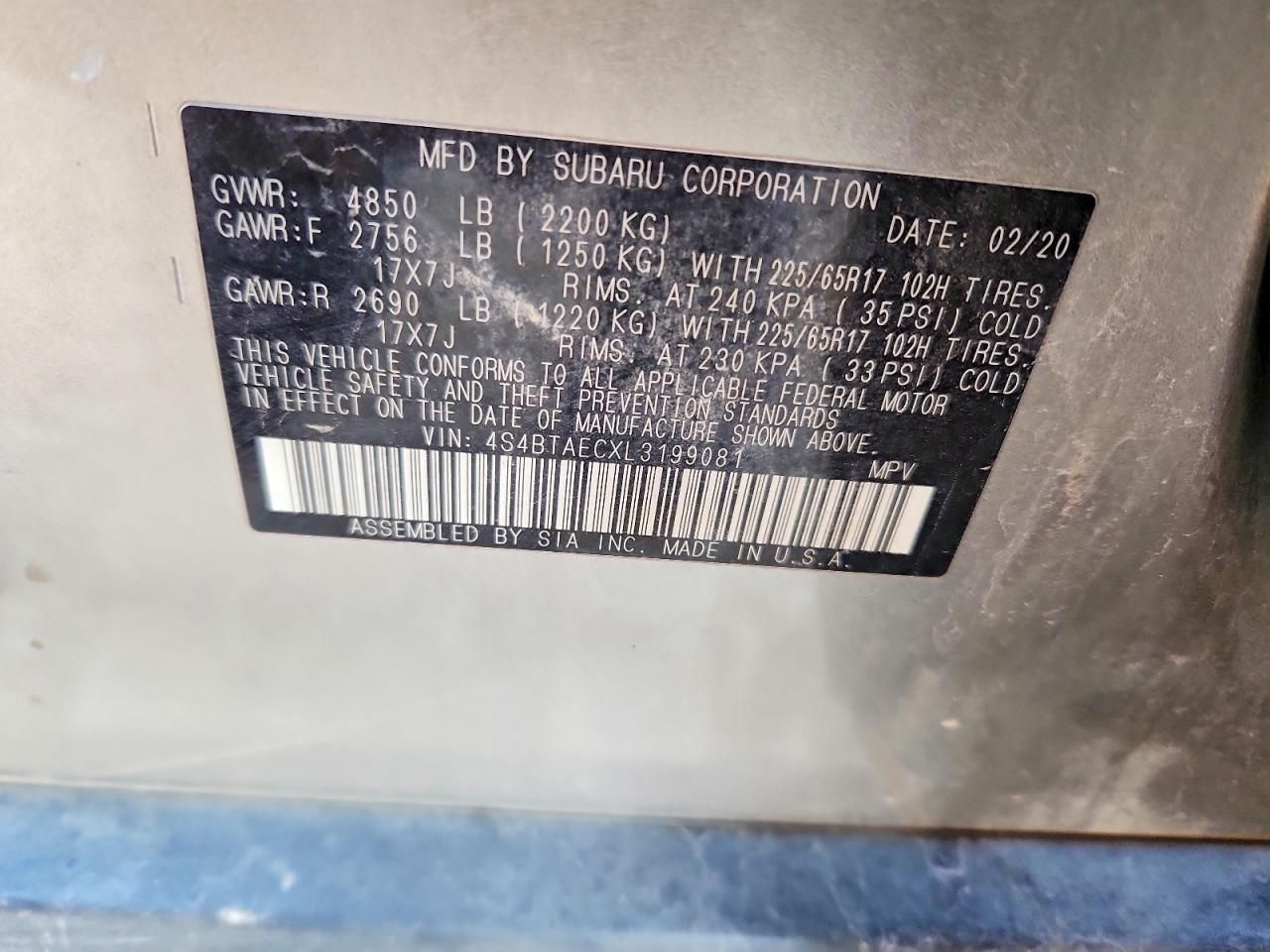 2020 Subaru Outback Premium