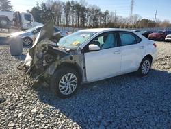 Salvage cars for sale from Copart Mebane, NC: 2018 Toyota Corolla l