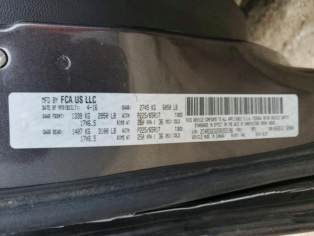 2016 Dodge Grand Caravan R/T