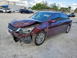 Honda salvage cars for sale: 2013 Honda Accord exl