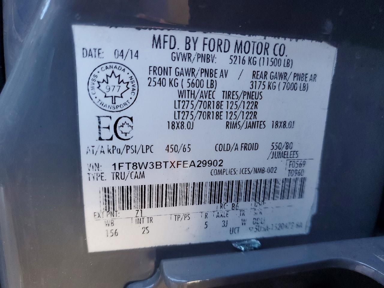 2015 Ford F350 Super Duty