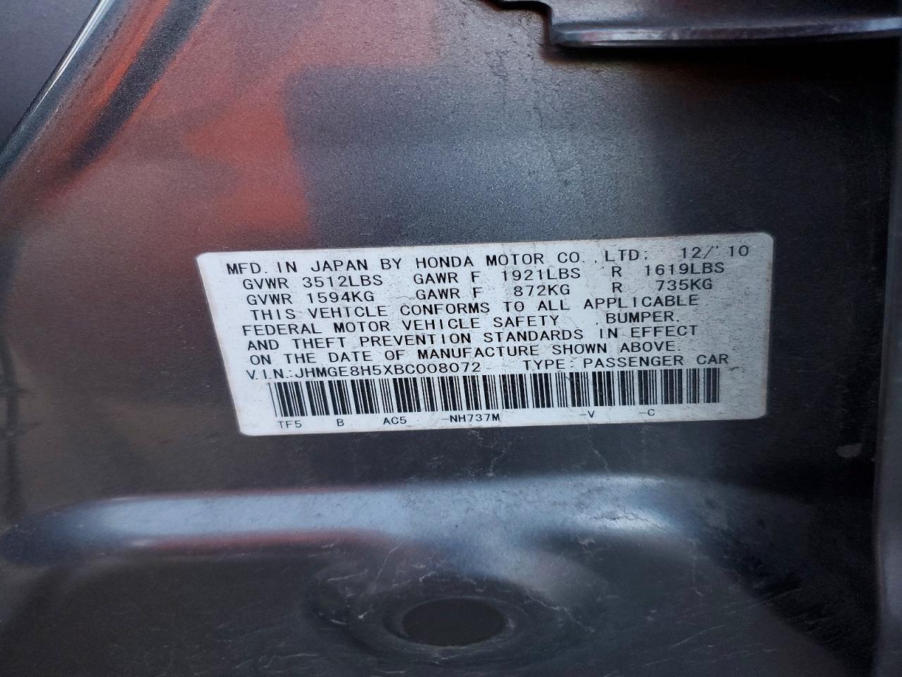 2011 Honda Fit Sport
