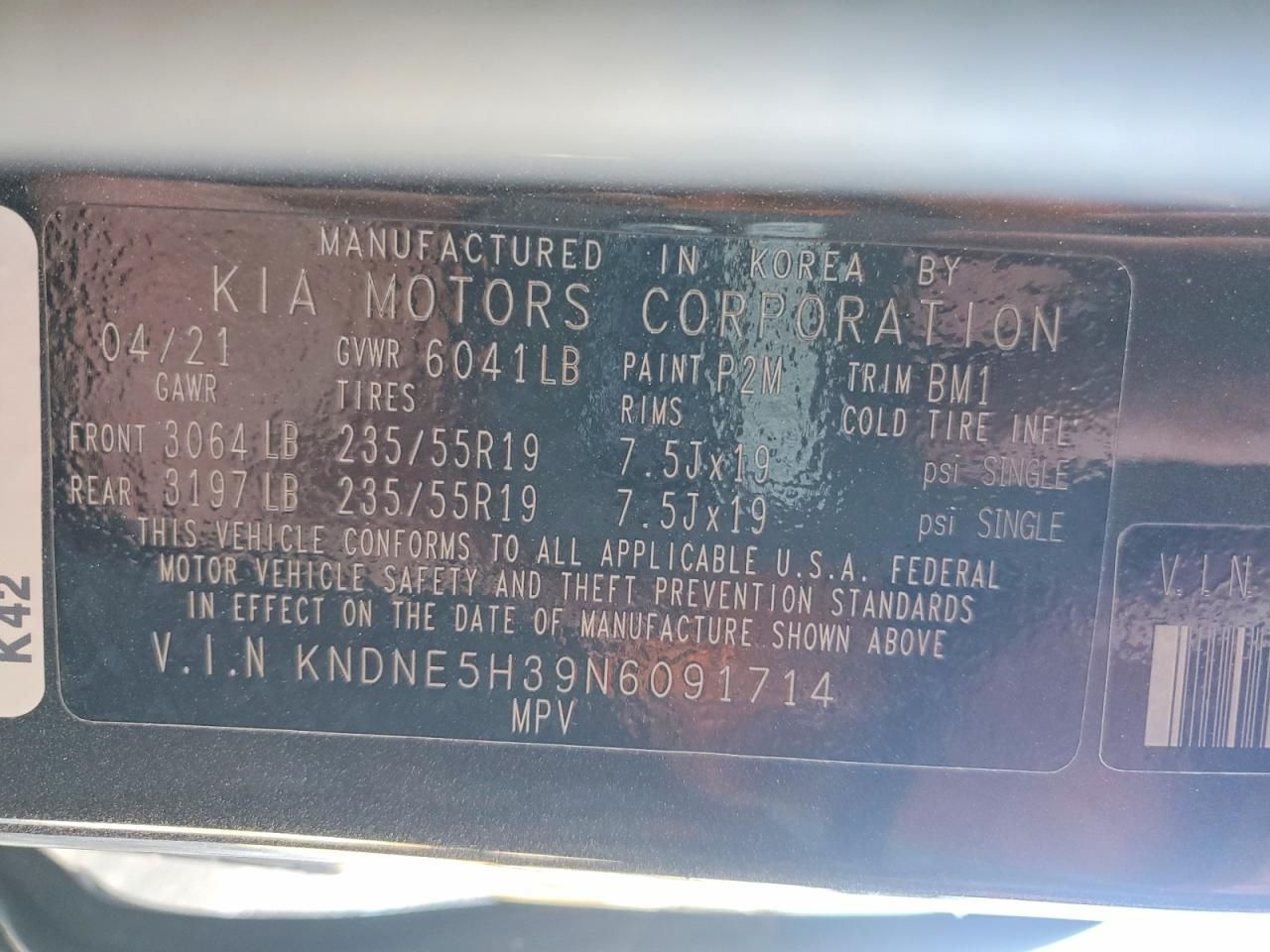 2022 KIA Carnival sx Prestige