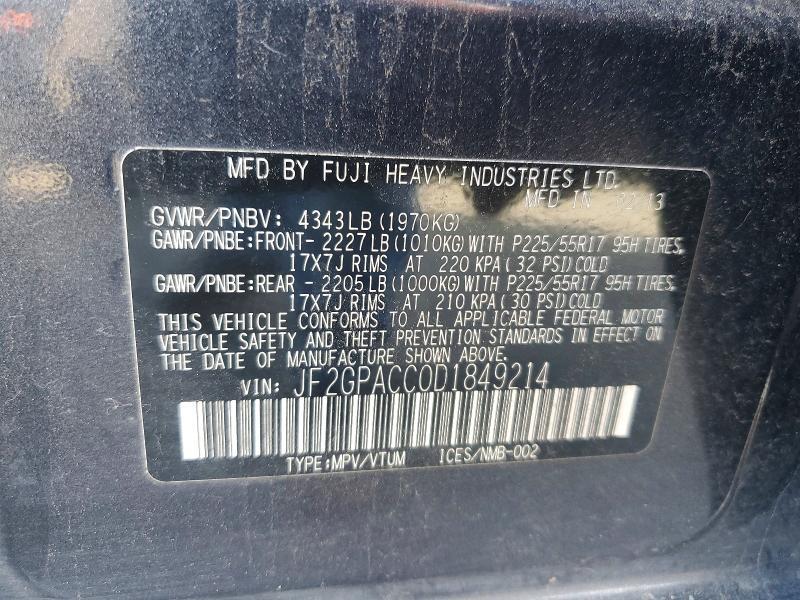 2013 Subaru Xv Crosstrek